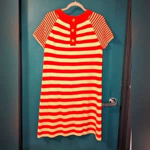 Kate Spade Selma Striped Twiggy Dress Cashmere Silk